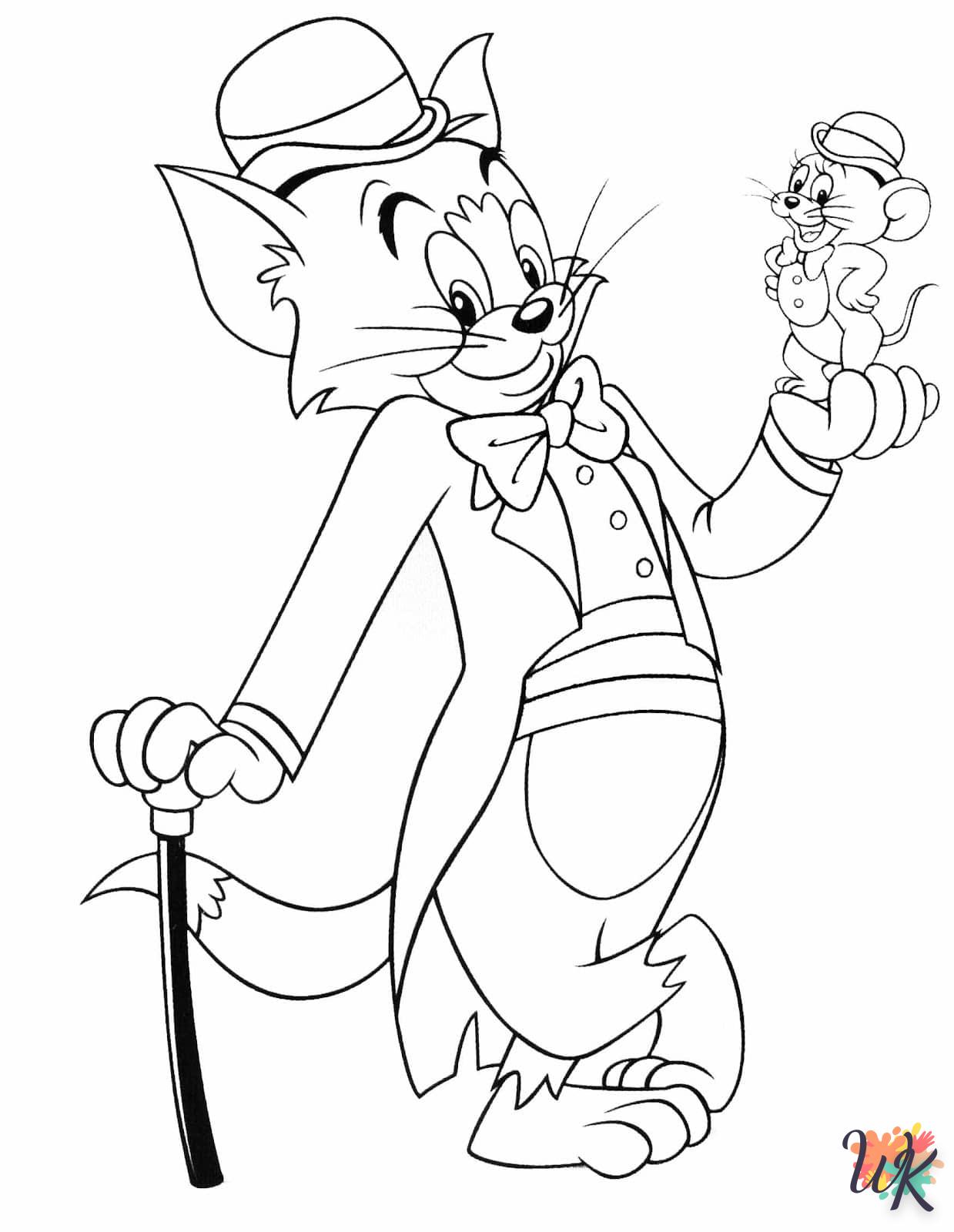 coloriage Tom et Jerry  a imprimer