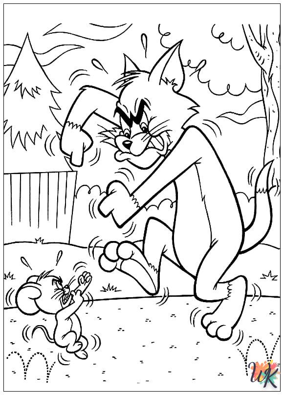 a imprimer coloriage Tom et Jerry  gratuit 1
