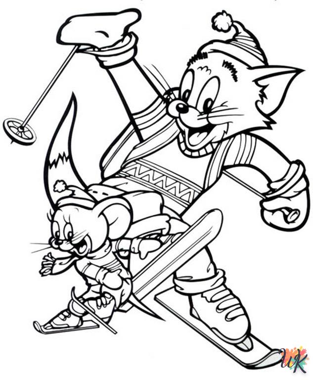 coloriage Tom et Jerry  enfant à imprimer