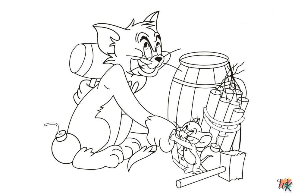 coloriage Tom et Jerry  a imprimer enfant 10 ans 3