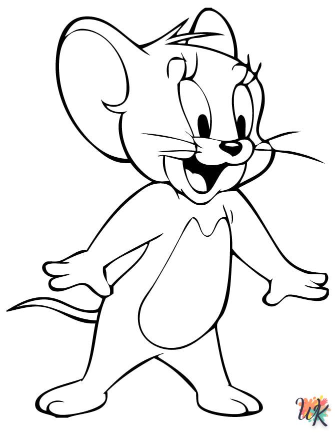 coloriage Tom et Jerry  et decoupage