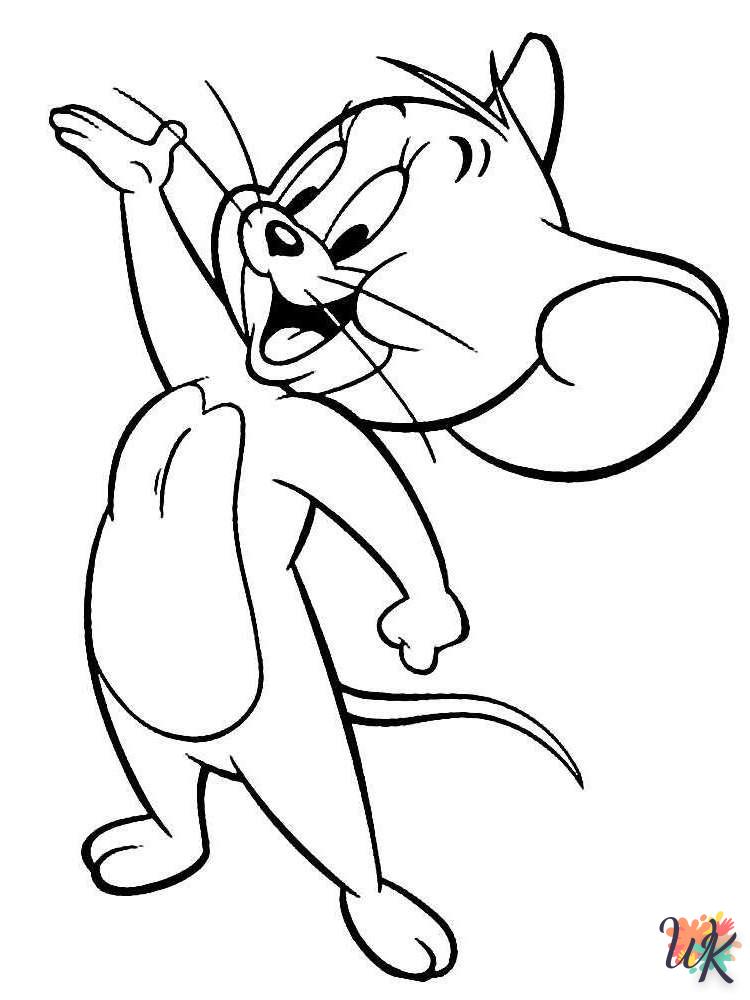 coloriage Tom et Jerry  et decoupage