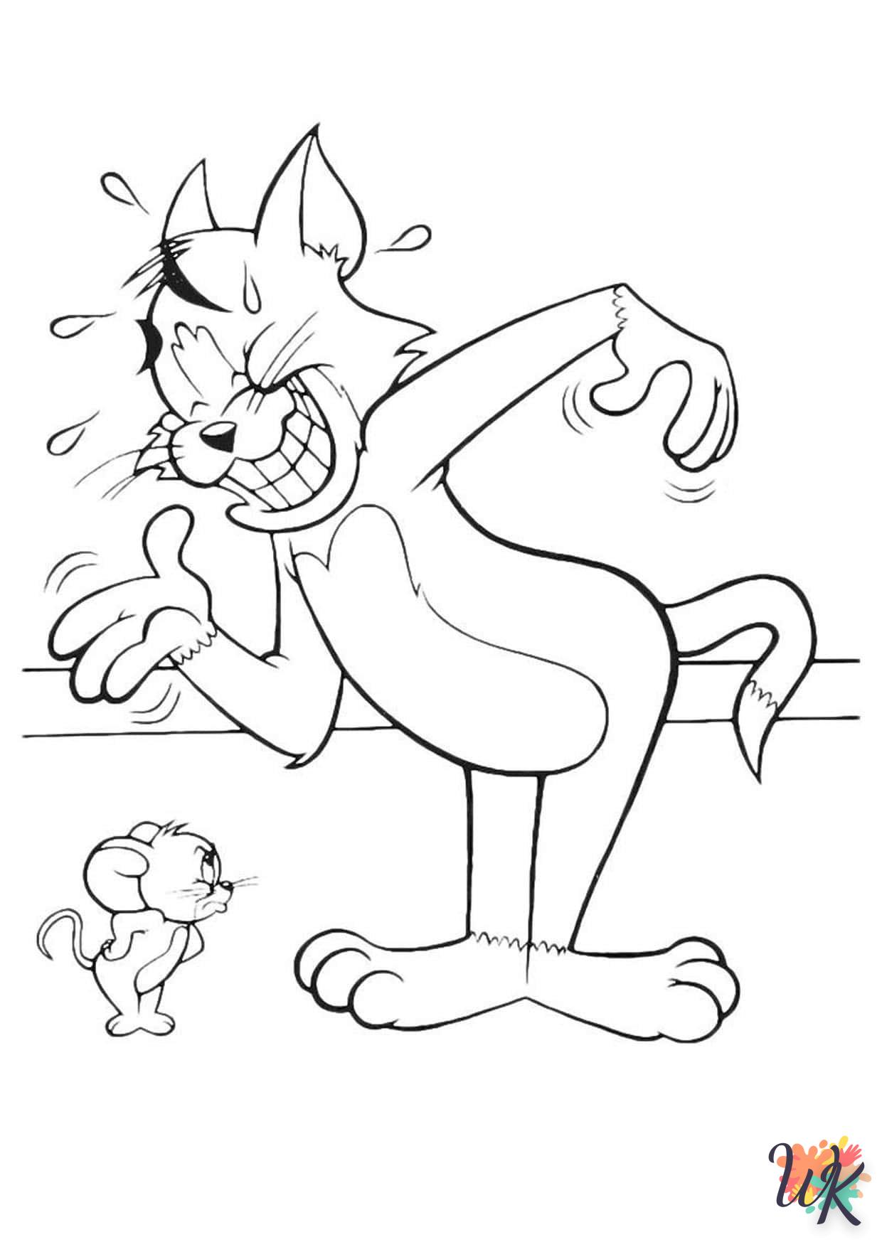 coloriage Tom et Jerry  a colorier en ligne gratuitement