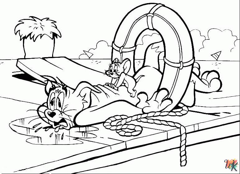 imprimer coloriage Tom et Jerry  gratuit 1