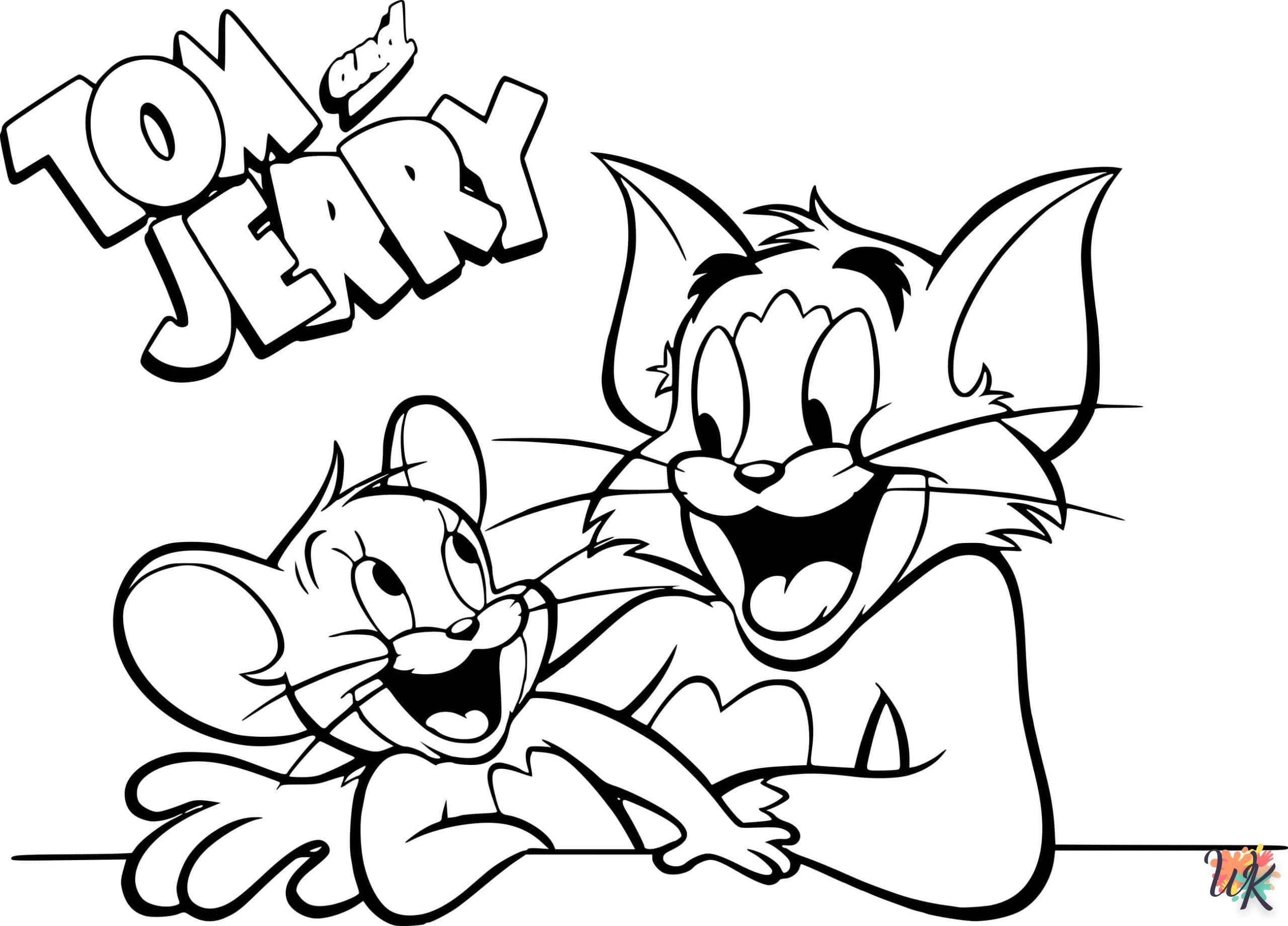 coloriage Tom et Jerry  bebe animaux a imprimer gratuit 1