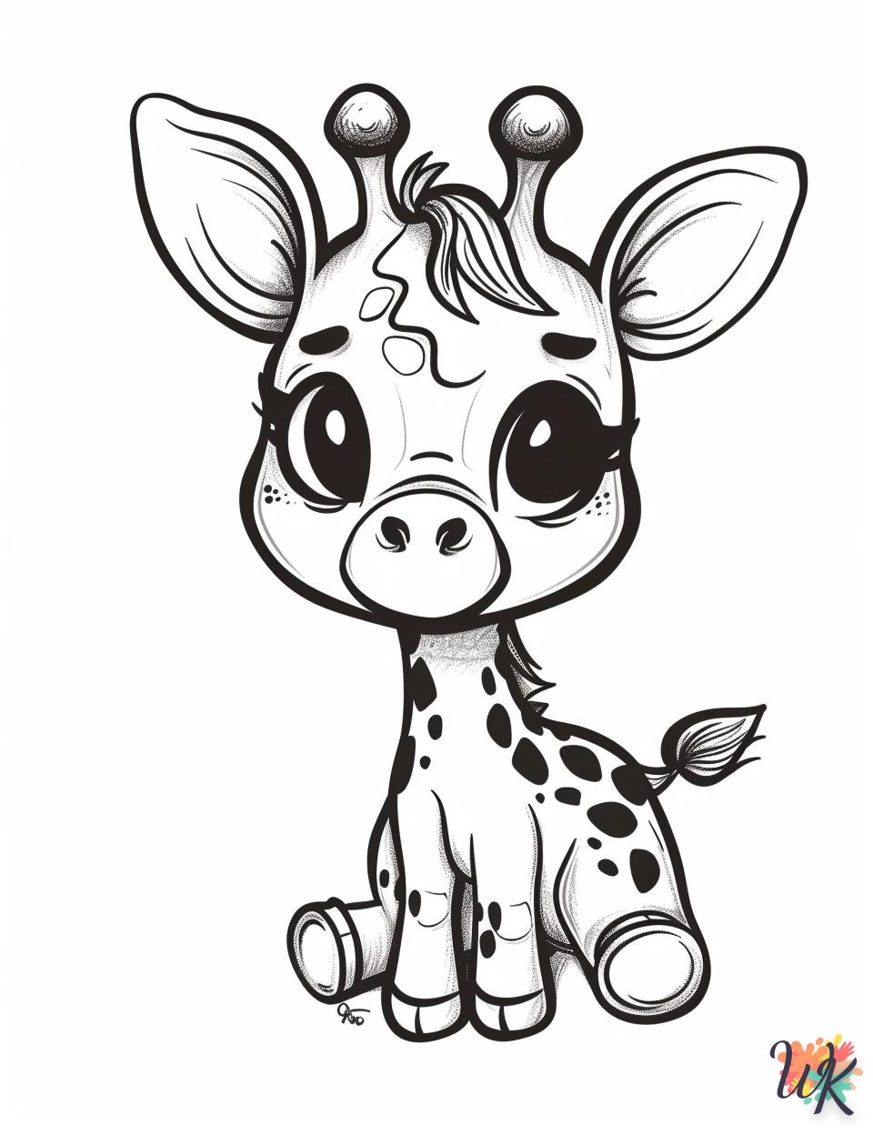 coloriage Girafe  pour enfant à imprimer