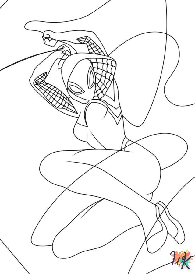 coloriage Ghost Spider  pour enfant à imprimer