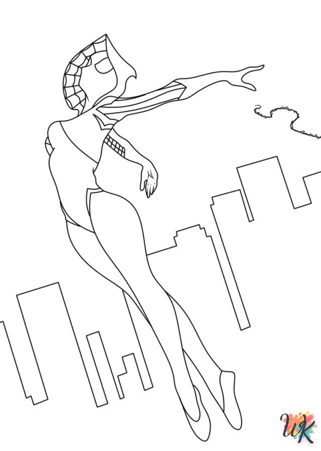 activité coloriage Ghost Spider  en ligne