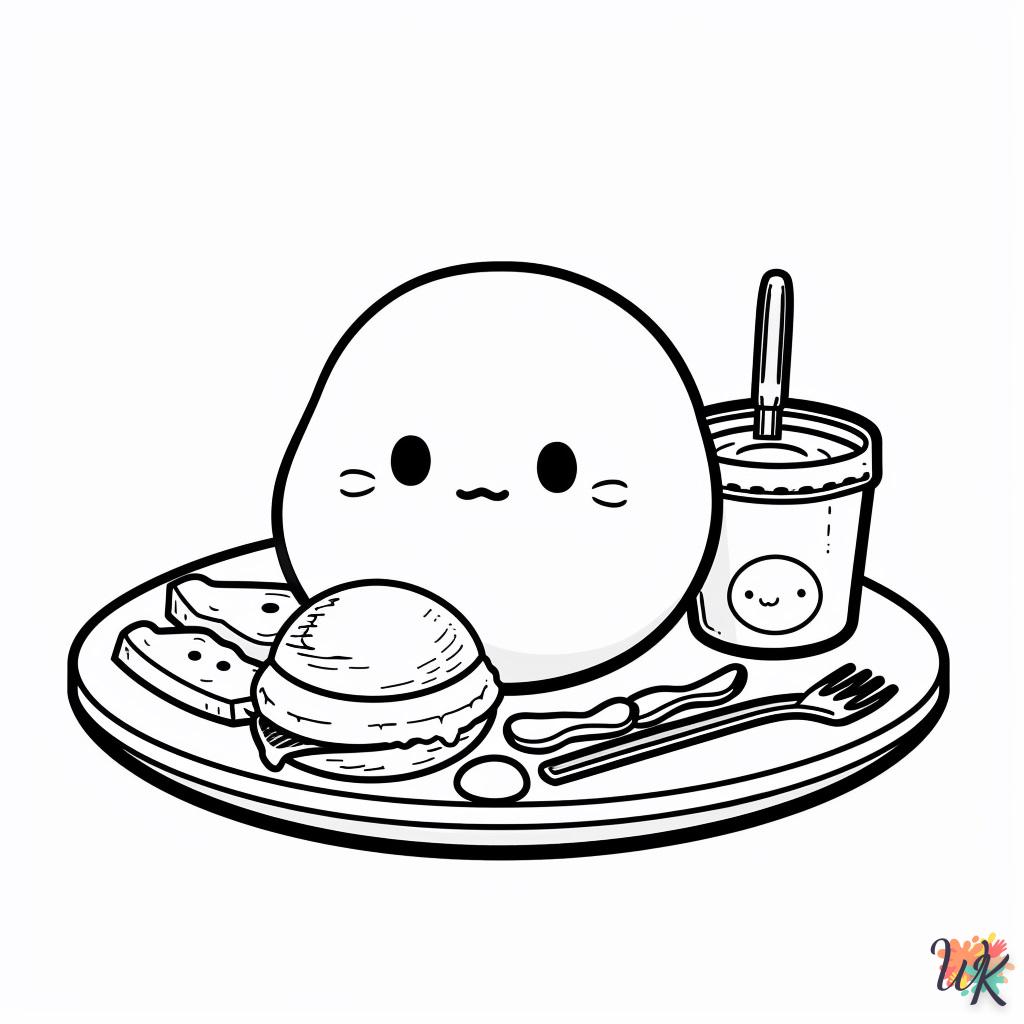 coloriage Gudetama  magique à faire en ligne