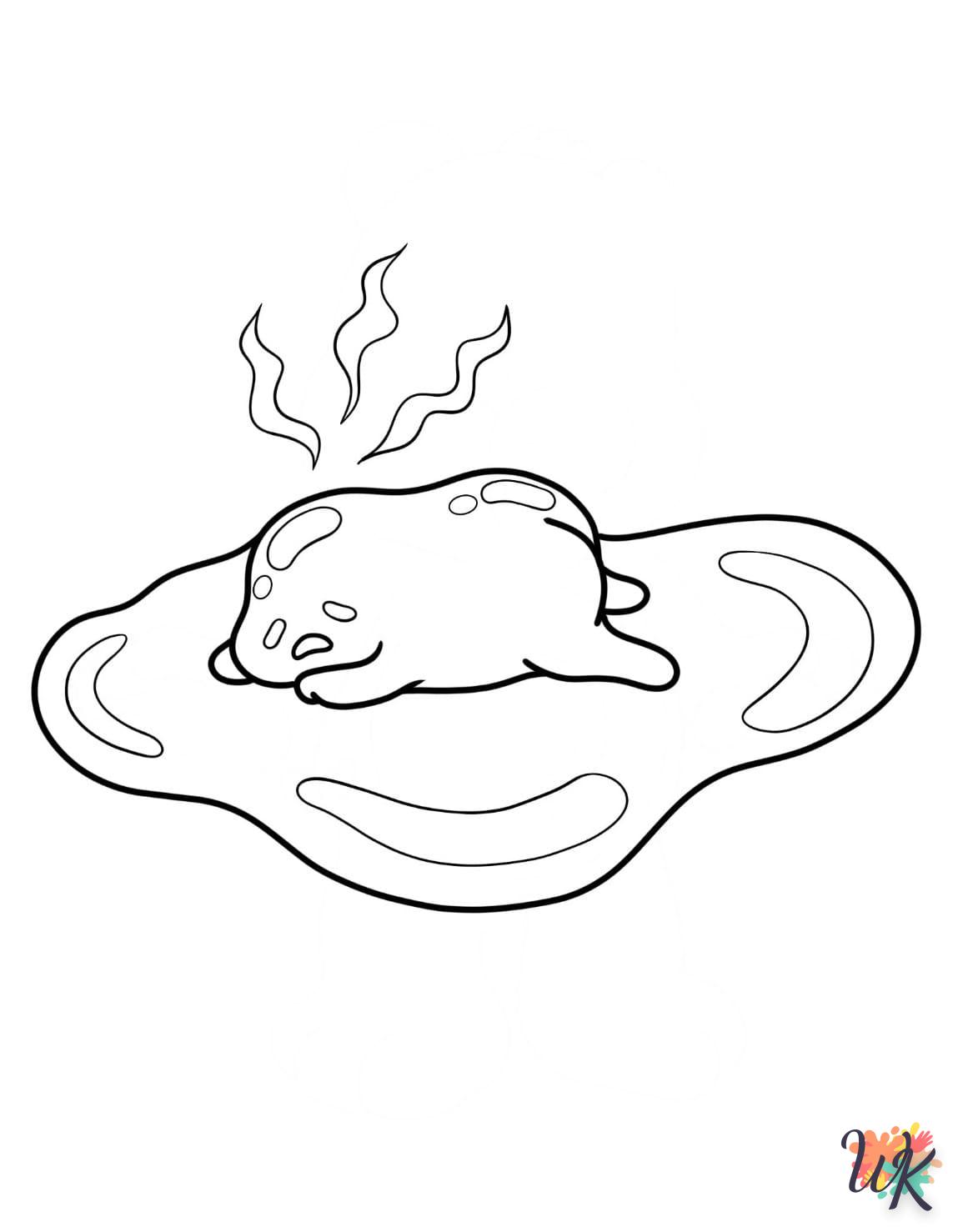 coloriage Gudetama  a colorier en ligne 1