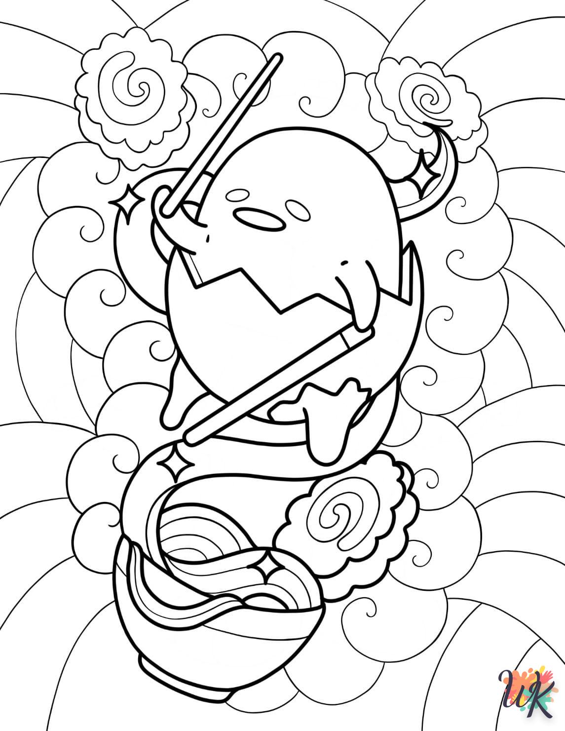 coloriage Gudetama  a dessiner et imprimer 1