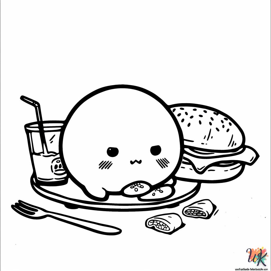 coloriage Gudetama  a colorier en ligne gratuitement