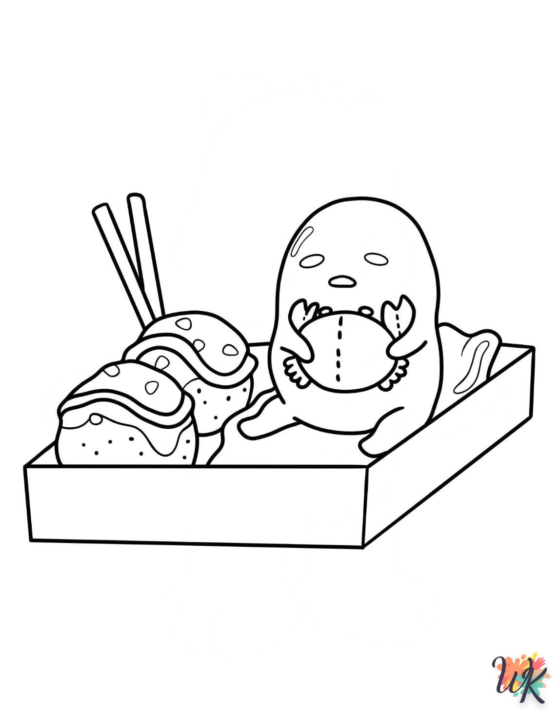 coloriage Gudetama  a imprimer gratuitement