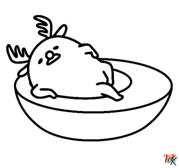 coloriage Gudetama  a dessiner en ligne