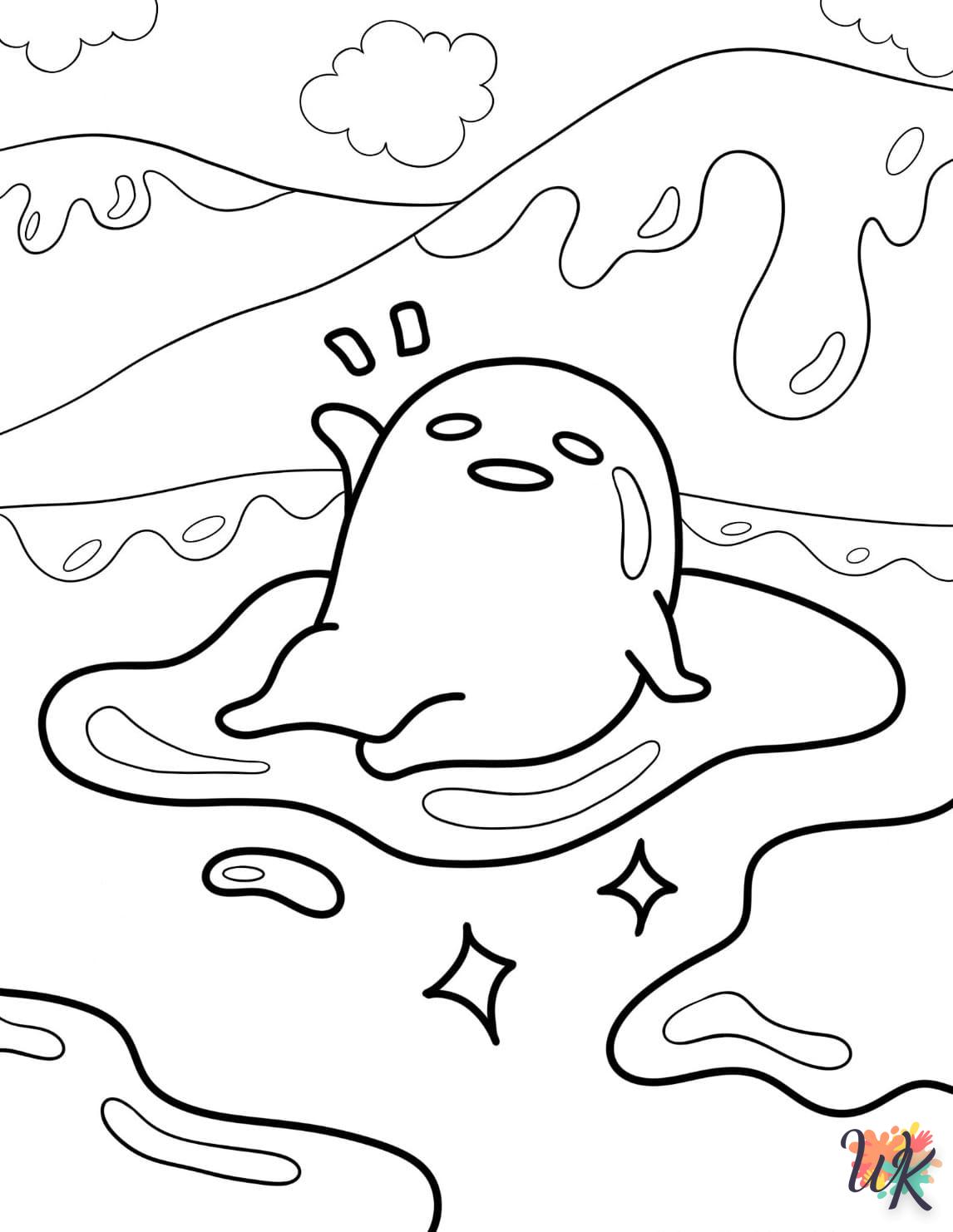 coloriage Gudetama  pour enfants à imprimer