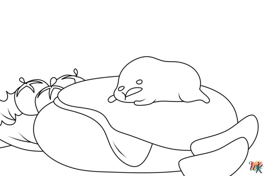 coloriage Gudetama  en ligne a colorier