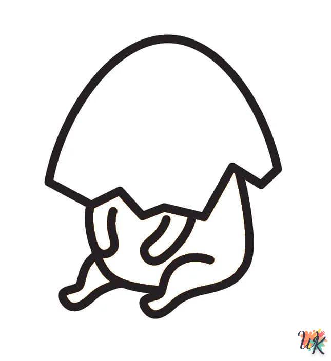 coloriage Gudetama  et dessin a imprimer