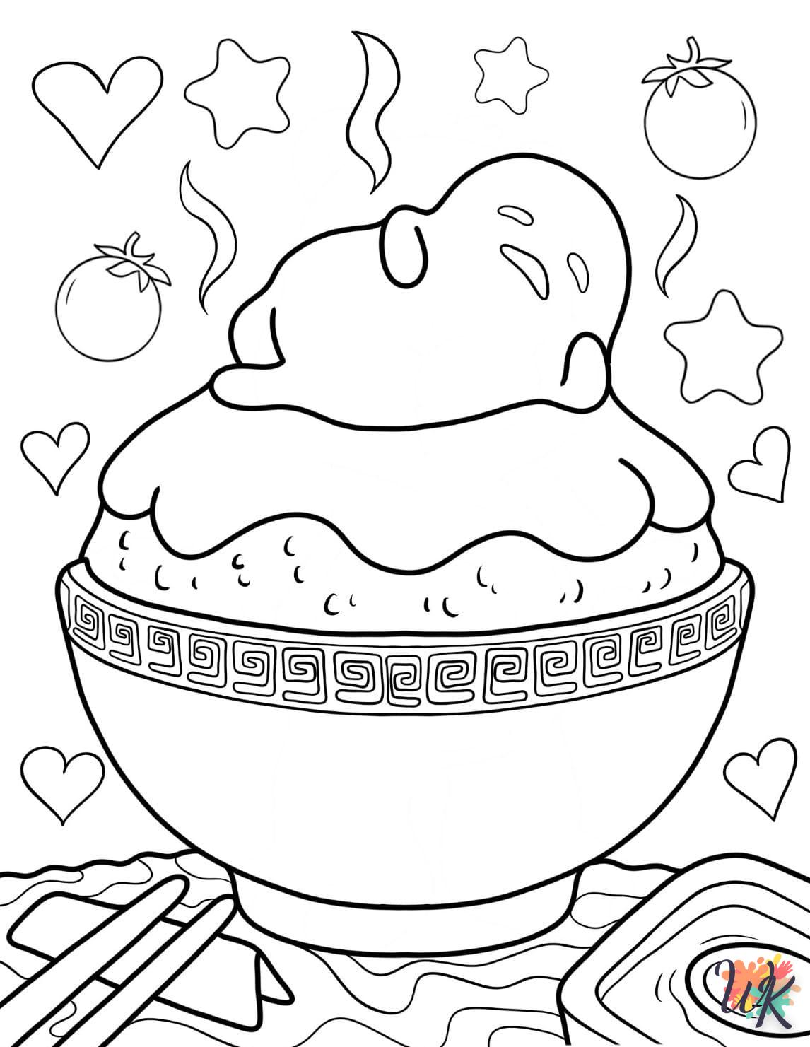 coloriage Gudetama  d'enfant a imprimer 1