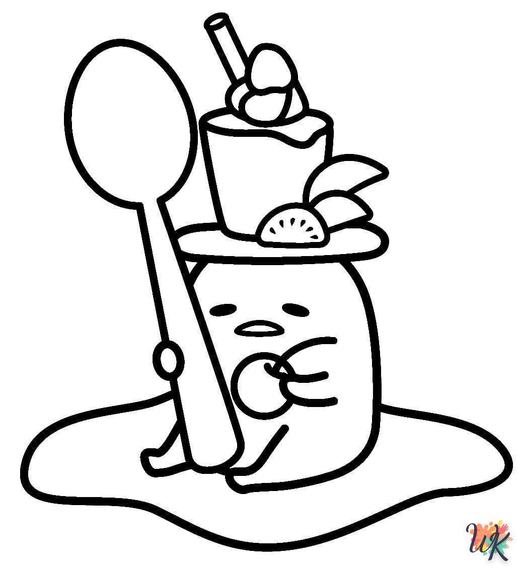 coloriage Gudetama  bebe à imprimer 1