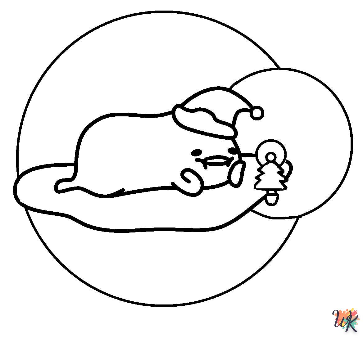 coloriage Gudetama  enfant a imprimer 2