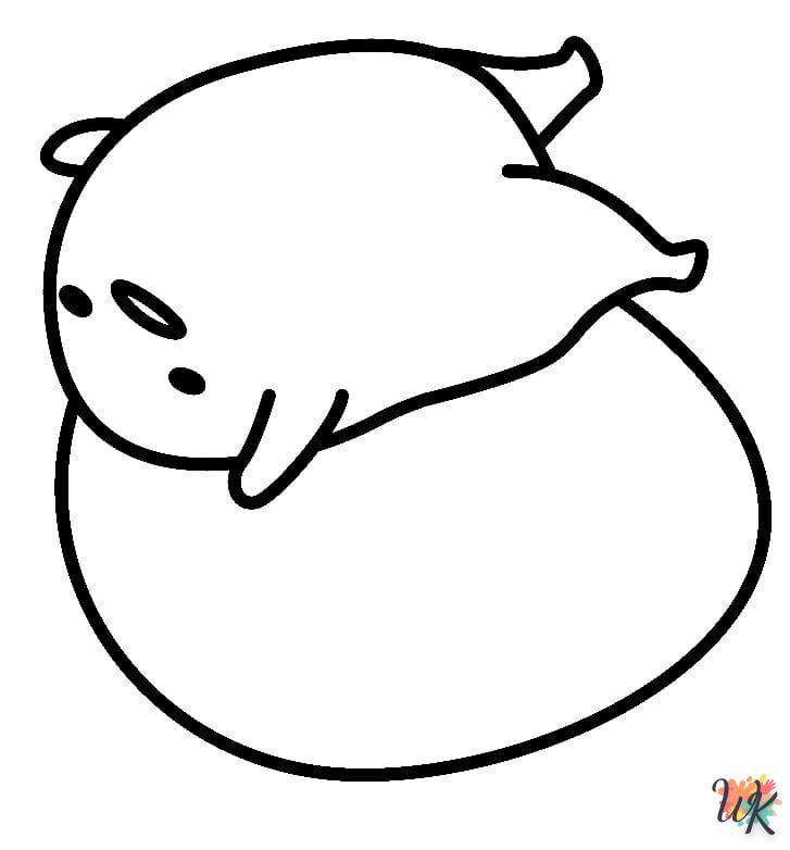 coloriage Gudetama  à imprimer pdf