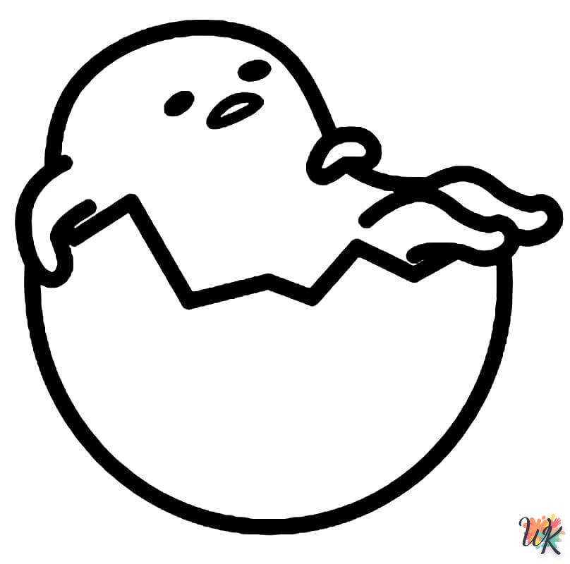 coloriage Gudetama  gratuit a imprimer 1