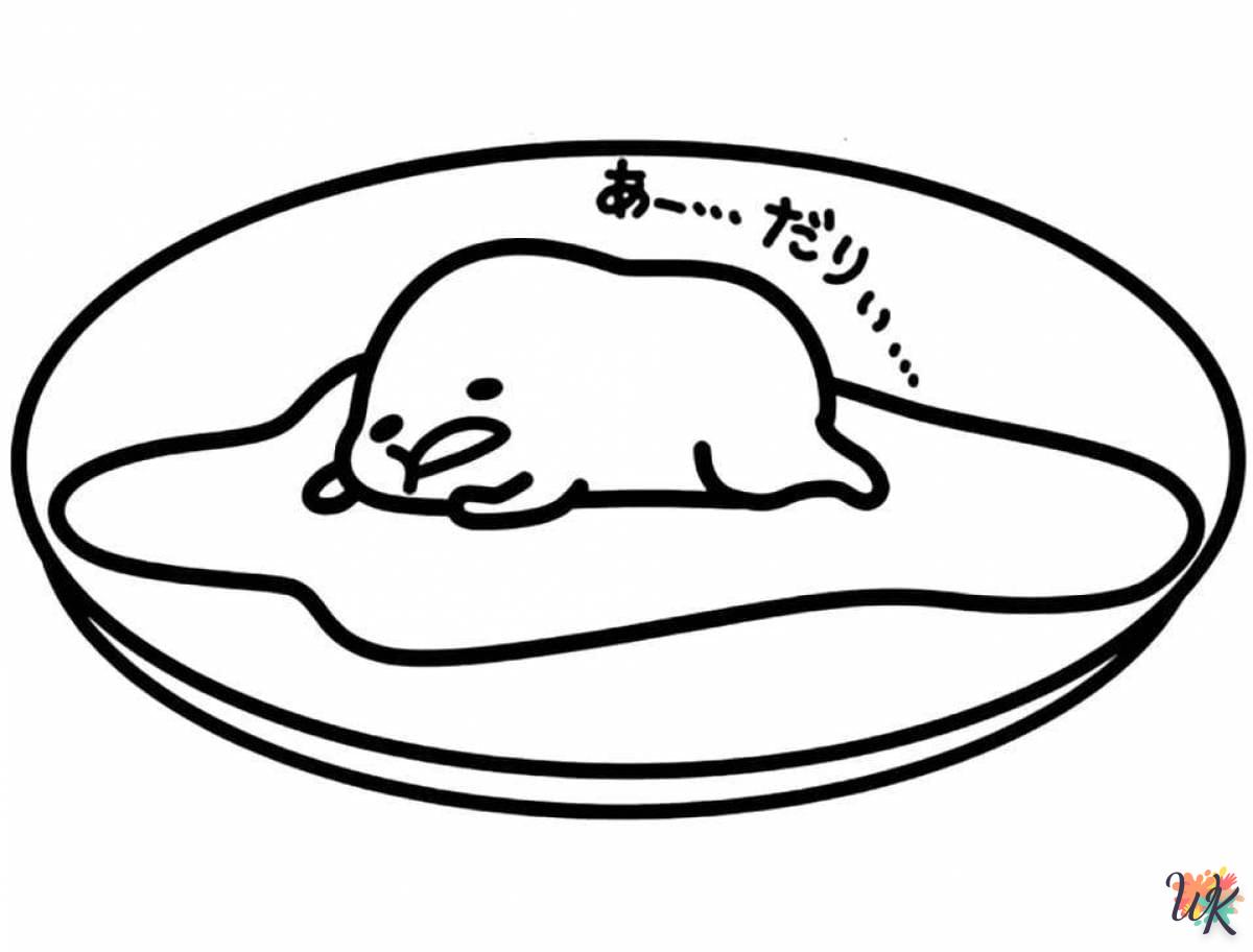 coloriage Gudetama  à imprimer gratuit