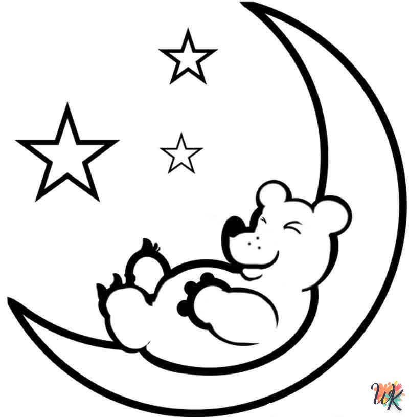 coloriage Lune  a dessiner et imprimer