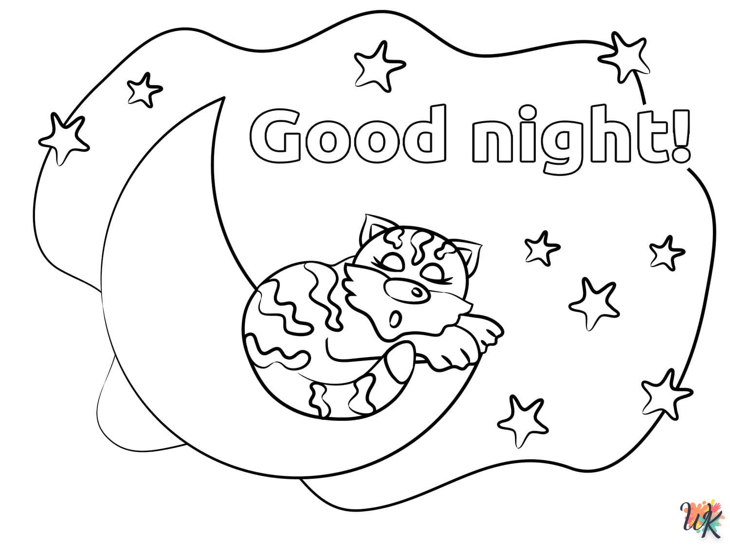 coloriage Lune  enfant 2 ans a imprimer 1