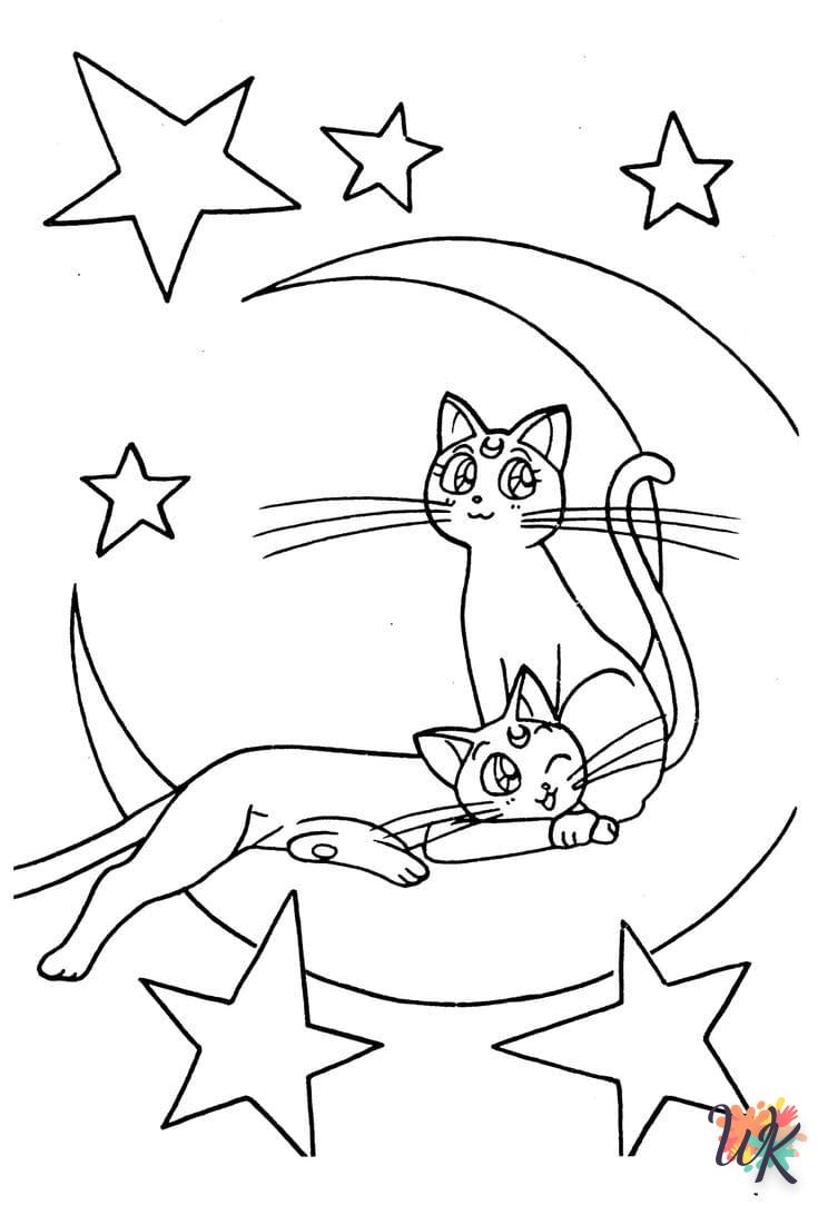 coloriage Lune  pour enfant de 8 ans