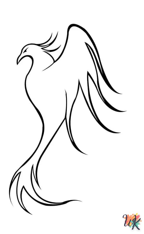 imprimer coloriage Phénix  gratuit