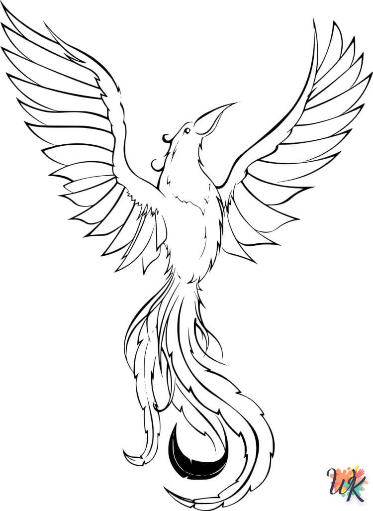 imprimer coloriage Phénix  pour enfant