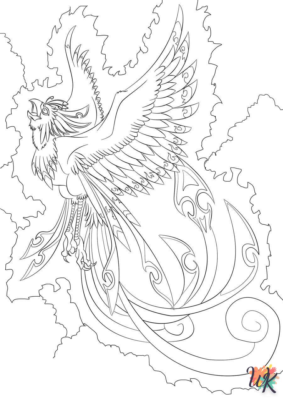 imprimer coloriage Phénix  pour enfant 2