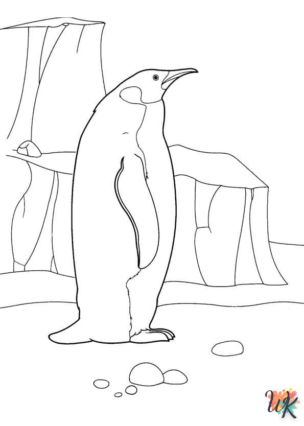 coloriage Pingouin  gratuit a imprimer
