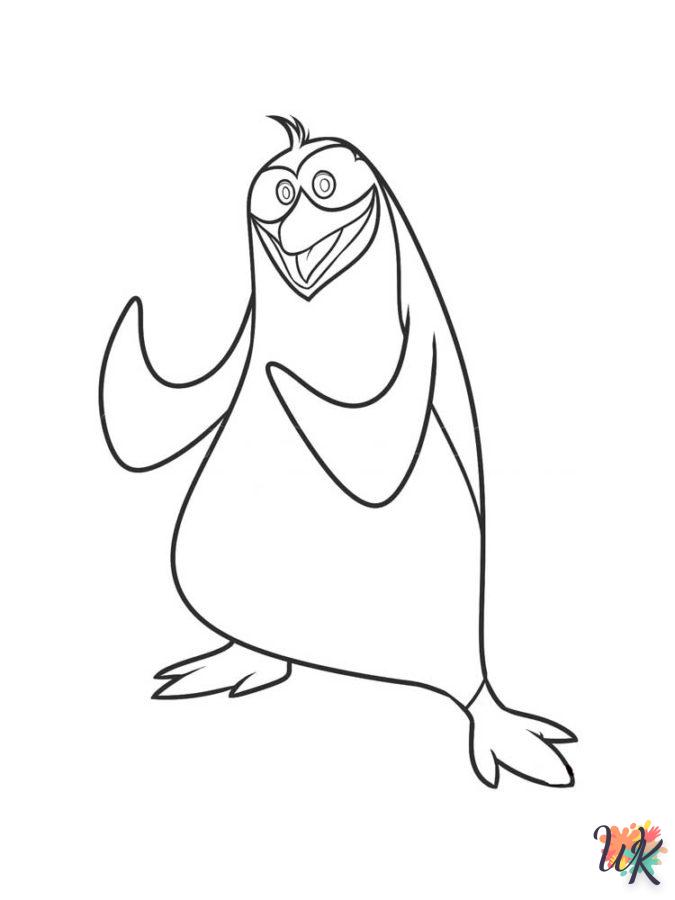télécharger coloriage Pingouin  gratuit 1