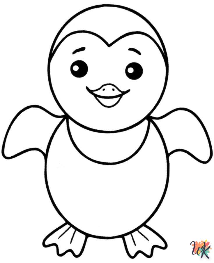 coloriage Pingouin  a dessiner en ligne 3