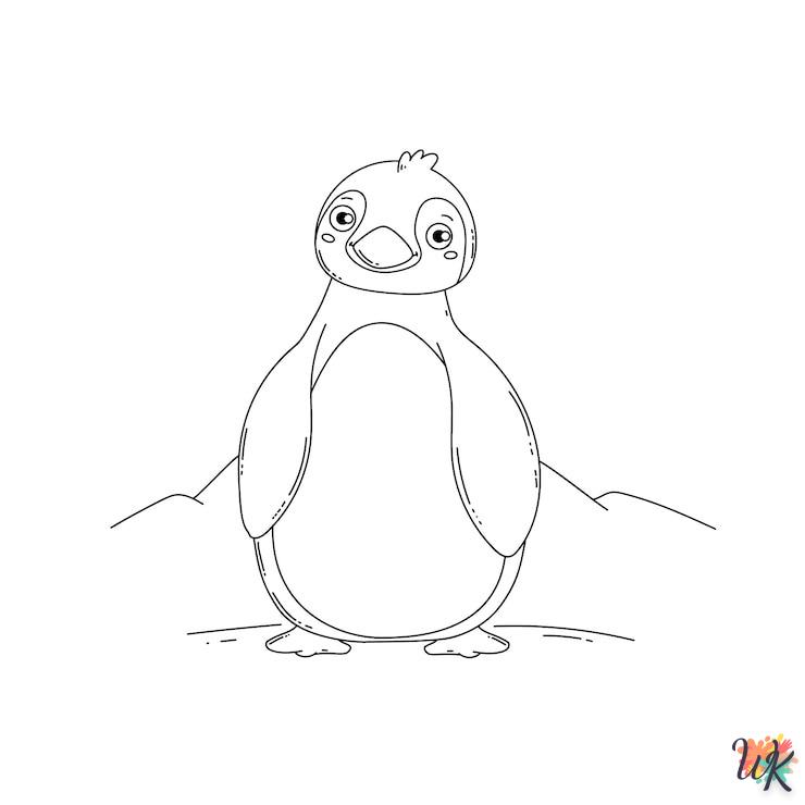 coloriage Pingouin  enfant à imprimer gratuit 1