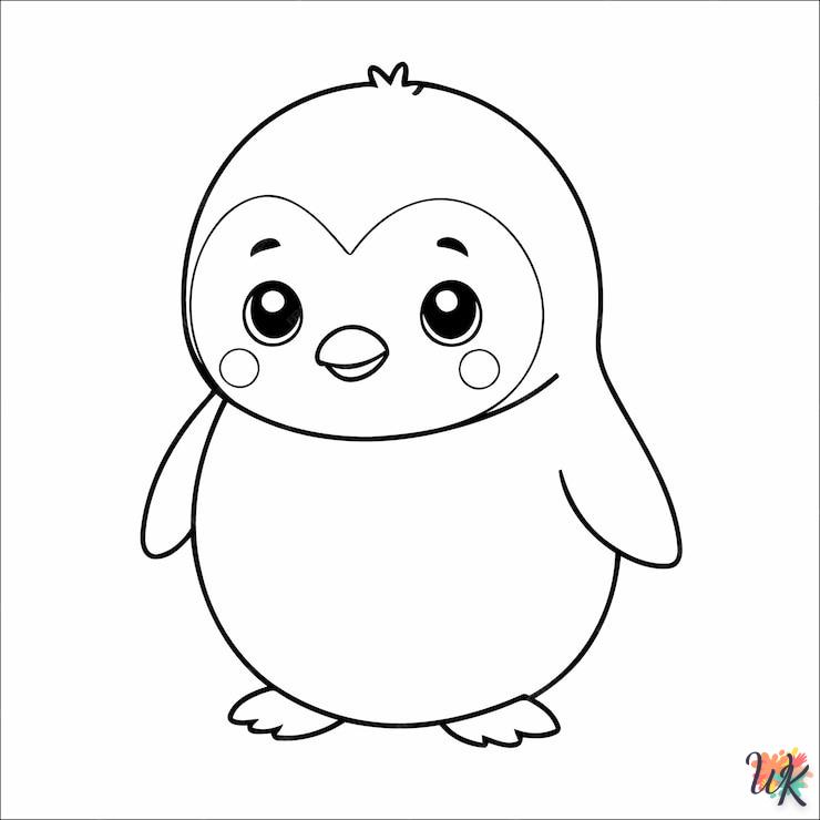 coloriage Pingouin  à imprimer pdf