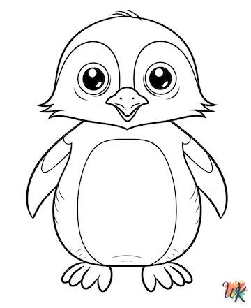 coloriage Pingouin  en ligne 8 ans