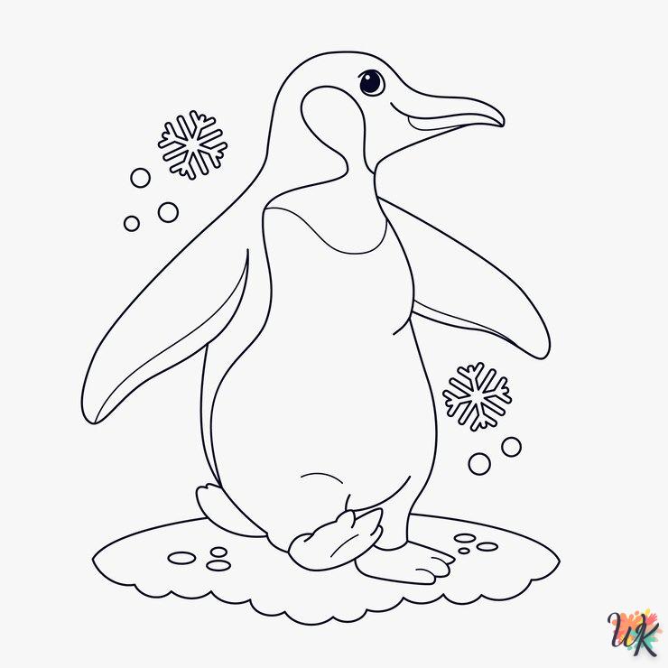 imprimer coloriage Pingouin  pour enfant