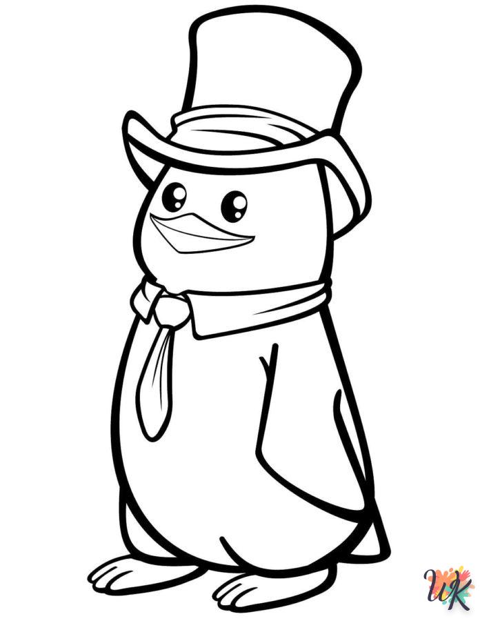 coloriage Pingouin  pour enfant de 2 ans 1