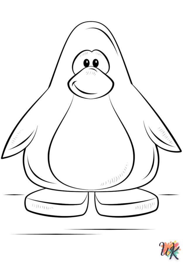 coloriage Pingouin  d'enfant a imprimer