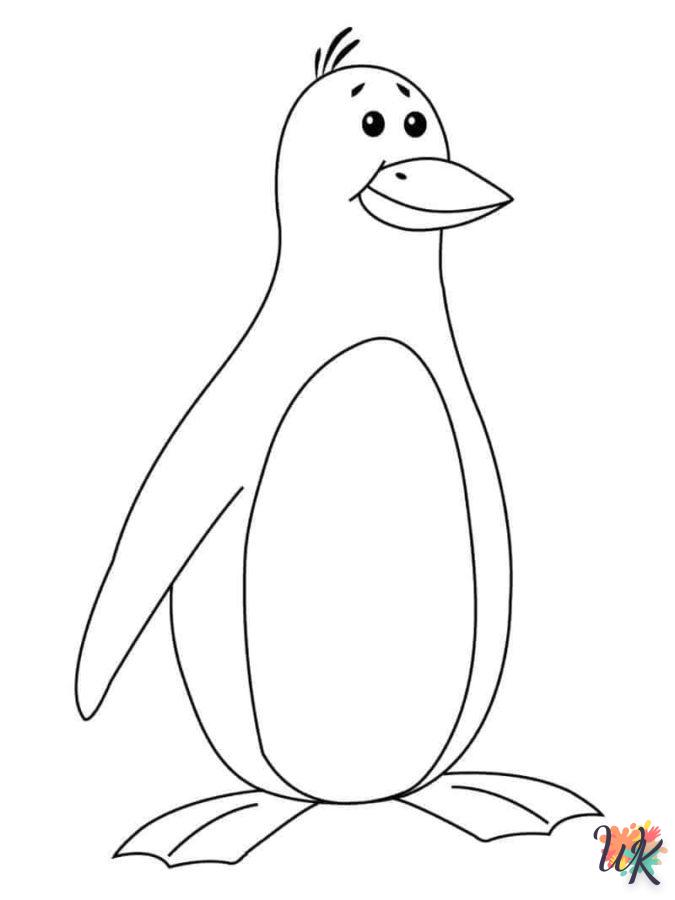 imprimer coloriage Pingouin  gratuit 2