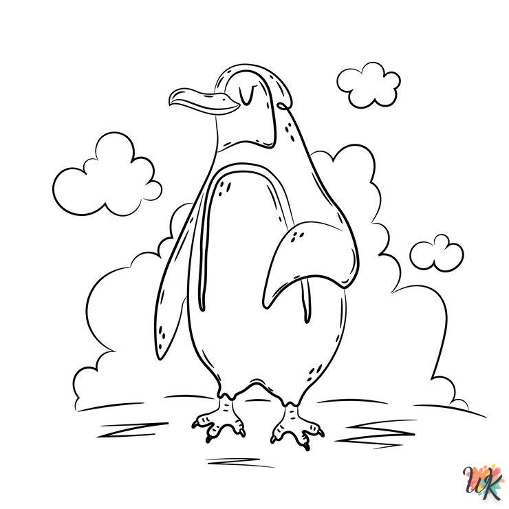 coloriage Pingouin  bebe à imprimer gratuit