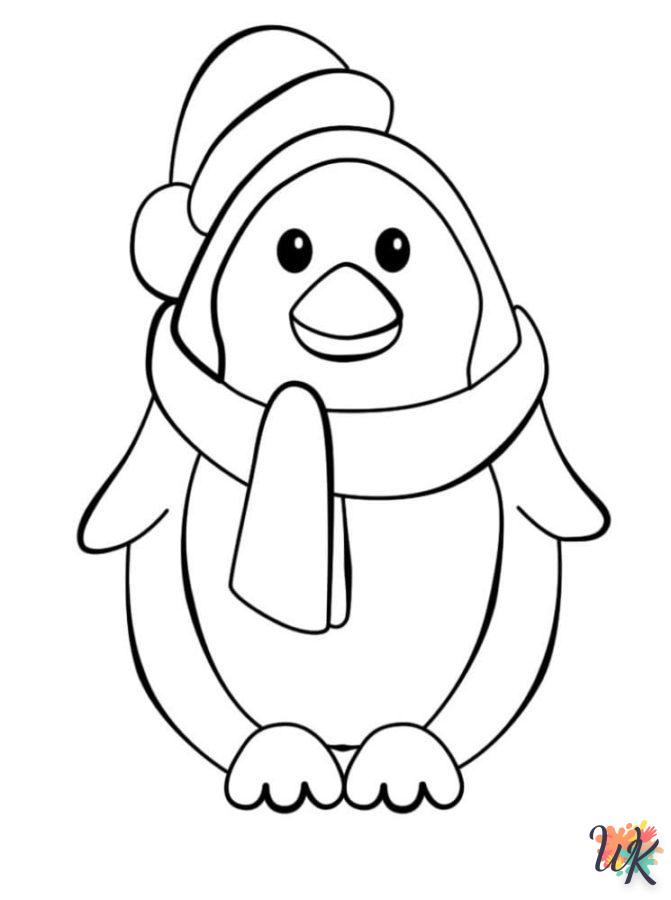 coloriage Pingouin  en ligne gratuit pour 12 ans