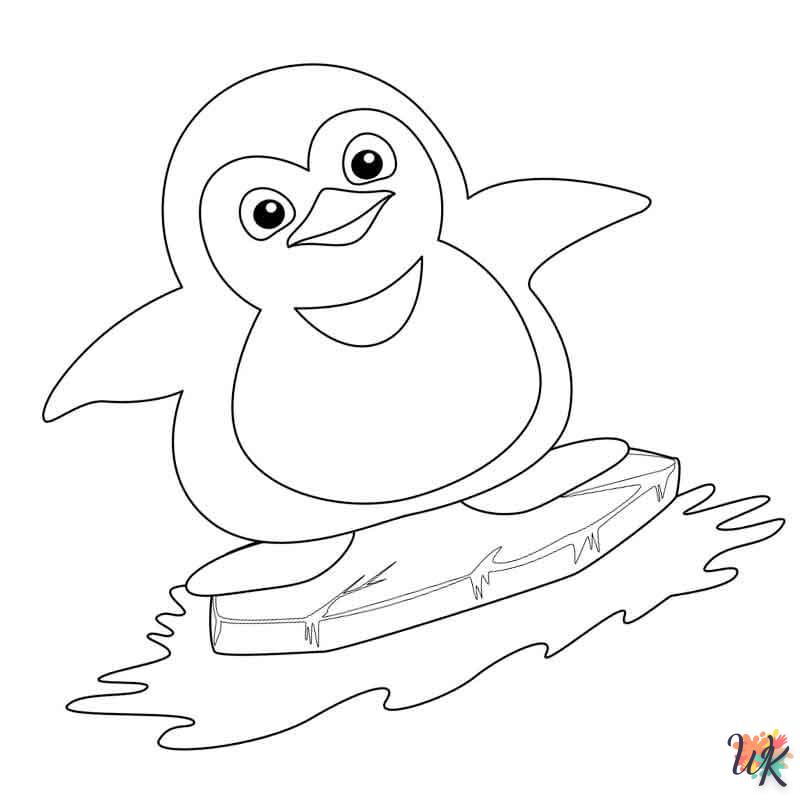 coloriage Pingouin  pour enfant de 6 ans 1