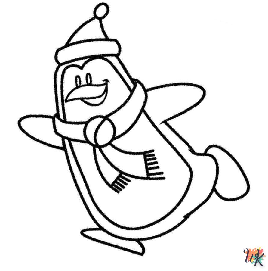 coloriage Pingouin  pour enfant gratuit 1