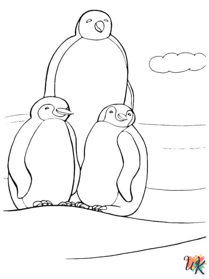 coloriage Pingouin  pour enfant de 5 ans 1