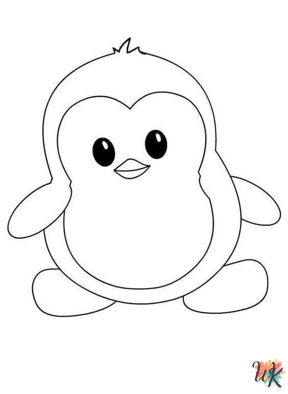 coloriage Pingouin  à imprimer gratuit