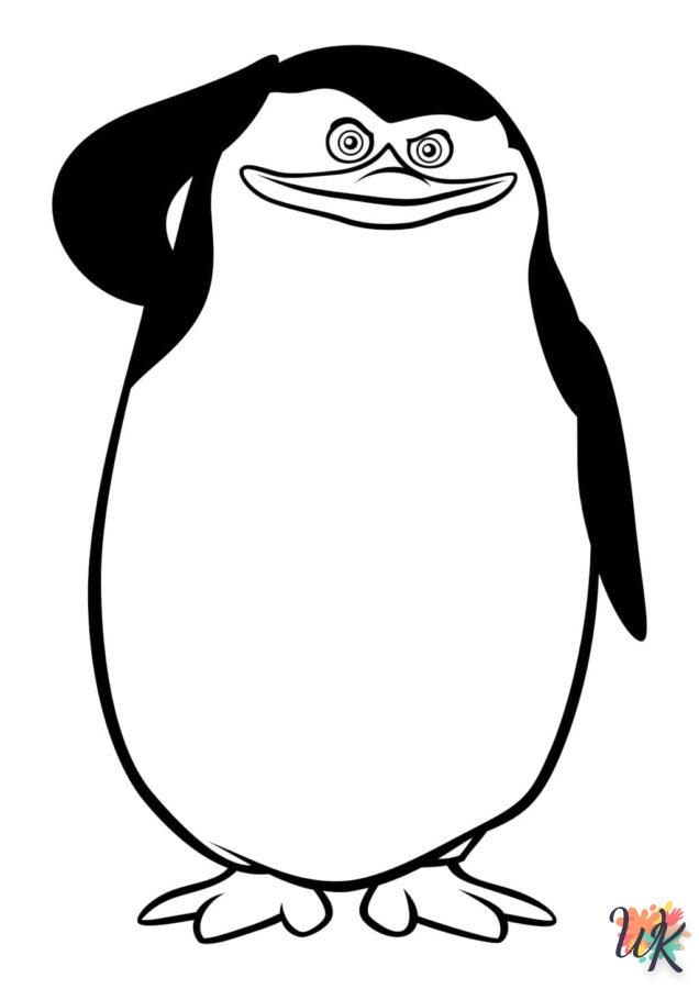 coloriage Pingouin  pour enfant de 3 ans